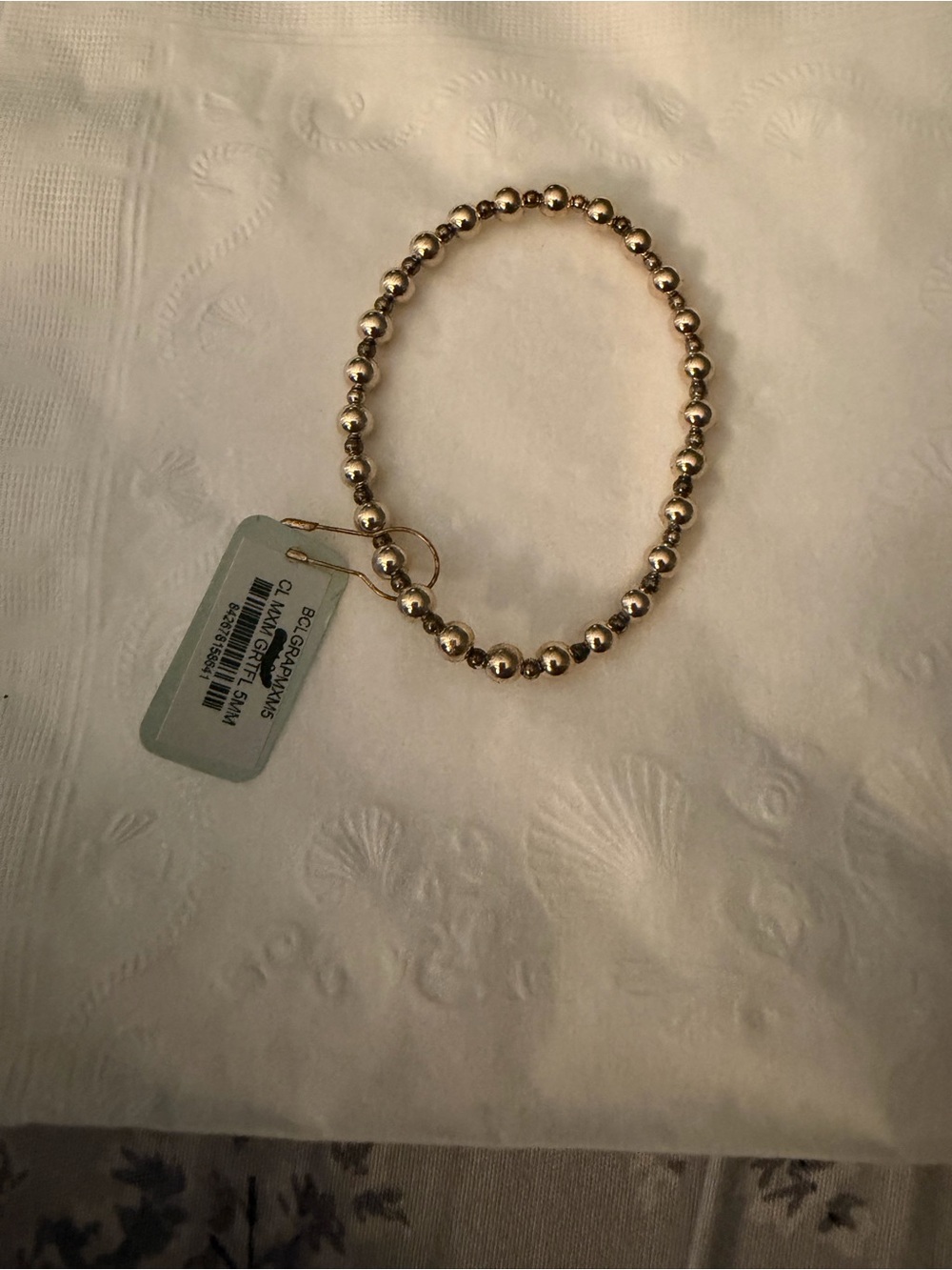 Enewton classic Mxm grateful 5mm Gold Beaded Stretch Bracelet NWT - Picture 2 of 2